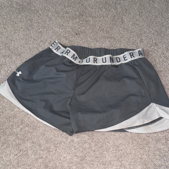 Under Armour Women's Gray Athletic Shorts - Picture 1 of 5